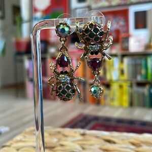 Betsey Johnson Mismatched Spider Earrings